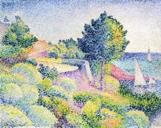 La ruta en la costa, 1907